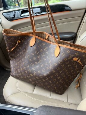 Louis Vuitton Brown Monogram Canvas GM Tote Bag